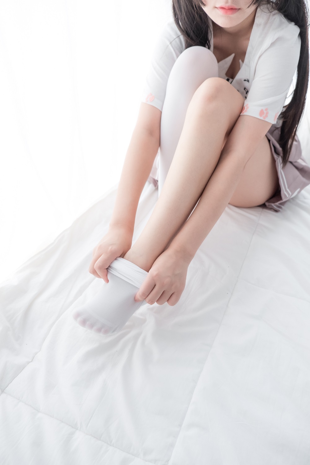 喵写真 赠品002-白丝喵少女[65P] 喵写真 预览3图