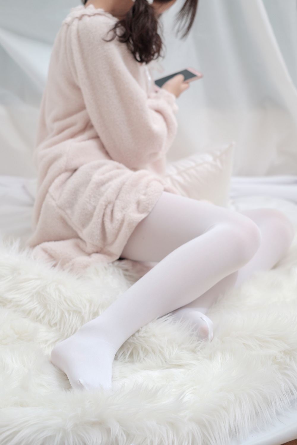 喵写真 PR15.001-白丝粉色睡衣[106P+1V] 喵写真 预览1图